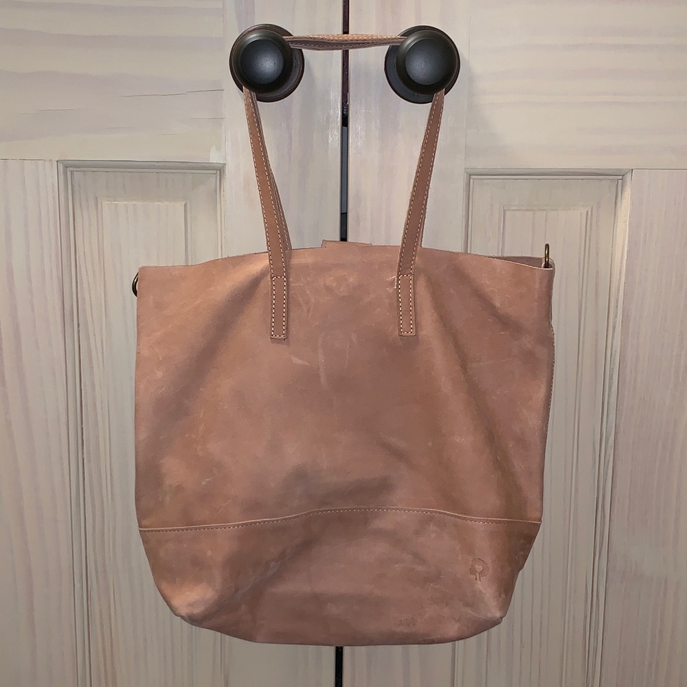 ABLE Abera Crossbody Tote in Dusty Rose